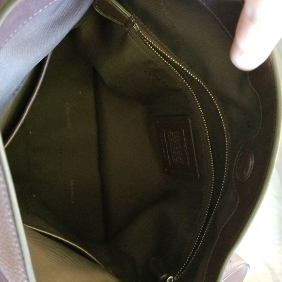 Coach handbag in lilac leather - Picture 3 of 3